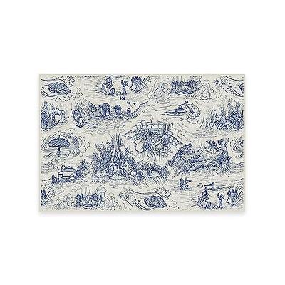 J&V TEXTILES 18 in. x 30 in. Cafe Moderno Dahlia Kitchen Cushion