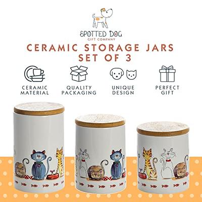 OUTSHINE White Cute Cookie Jar with Airtight Lids| Cookie Jars for Kitchen  Counter|Decorative Farmhouse Cookie Jar|Kitchen Countertop Metal Treat