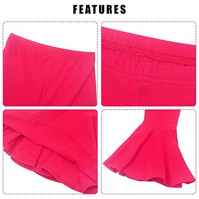 Happy Cherry Kids Girls Stretch Flare Pants Cute Casual Ruffle Long Pants  Cotton Soft Breathable Bell Bottom Leggings Comfortable Yoga Trousers Rose  Red 1-2T - Yahoo Shopping