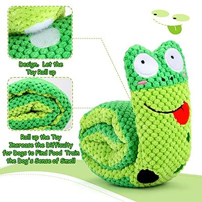 Dog Toys For Boredom, Squeaky Dog Toys For Puzzle & Foraging Instinct  Training, Snail Interactive Dog Chew Toys Snuffle Toys For Small To Medium  Dogs