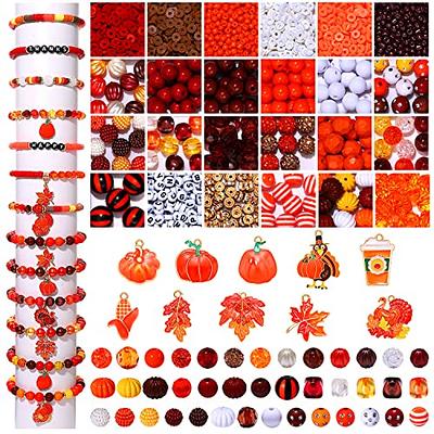 DULEFUN 300PCS Clay Beads Charms,Fruit Flower Letter Beads Soft Beads for  Women Girls Jewelry Making DIY Bracelet Necklace Earring Accessories with  4m