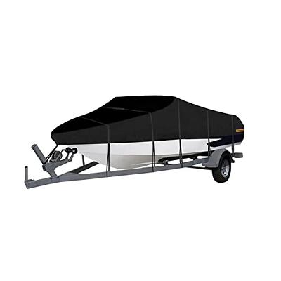 OutdoorLines Waterproof Boat Covers 17-19 Ft Long - Heavy Duty UV Resistant  Trailerable Boat Covering for V-Hull,Tri-Hull, Bass Boat, Runabout Boat,  Fish&Ski,Pro-Style Fishing Boat, Black - Yahoo Shopping