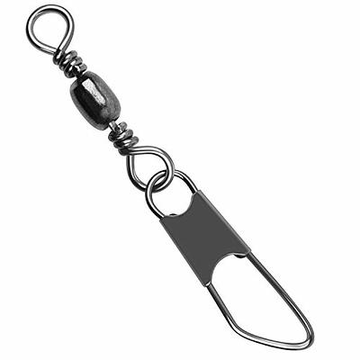 Fishing Barrel Swivels, Terminal Tackle for Fishing - Black