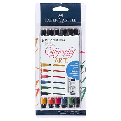 Faber-Castell PITT Artist Brush Lettering Pen Set of 8 Classic Colors