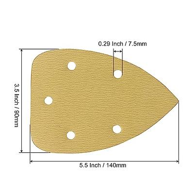 80 Grit Sanding Pads for Black and Decker Mouse Sanders, 50PCS Hook and  Loop Sandpaper Sheets - LotFancy 12 Holes Detail Palm Sander Sand Paper