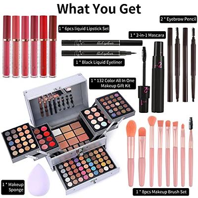 132 Color All in One Makeup Kit,Professional Makeup Case for Women Full  Kit,Makeup Palette,Multicolor Eyeshadow Set,Include