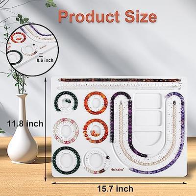 Hukalw Wooden Beading Board Tray for Jewelry Bracelet Making and Other  Jewelry Necklaces Design Measuring Beading Mats - Yahoo Shopping