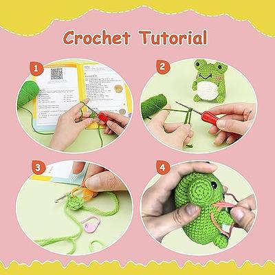 ivap Crochet Kit for Beginners, Crochet Starter Kit with Step-by-Step Video  Tutorials, Holiday Gift for Mather, Adults (3 Animals) - Yahoo Shopping