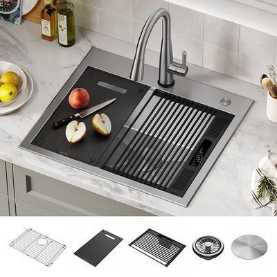 Heavy Stainless Steel Sloped Drainboard For Kitchen Sinks