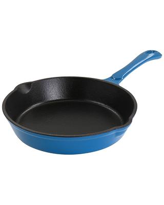 Segretto Cookware Cast Iron Enameled Skillet | 10.25 | Nero (Black)