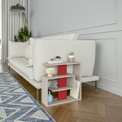 Ada Home Decor Furniture Oak Stanley Modern Side Table 