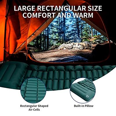 OAHIKER Camping Sleeping Pad Inflatable Sleeping Mat with Pillow Built-in  Pump Compact Ultralight Waterproof Camping Air Mattress for Backpacking,  Hiking, Tent, Traveling & Outdoor Green - Yahoo Shopping