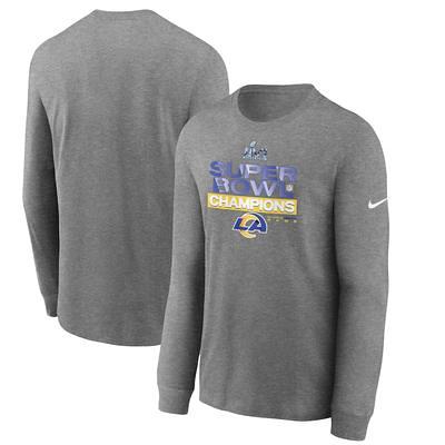 Men's Los Angeles Rams Nike Cream Sideline Velocity Athletic Stack  Performance Long Sleeve T-Shirt