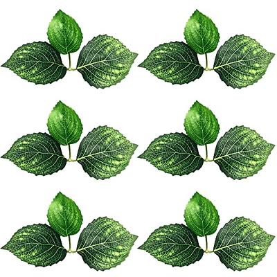 NA Mori 30 pcs Artificial Three-Leaf Hydrangea Leaves Fake Leaves