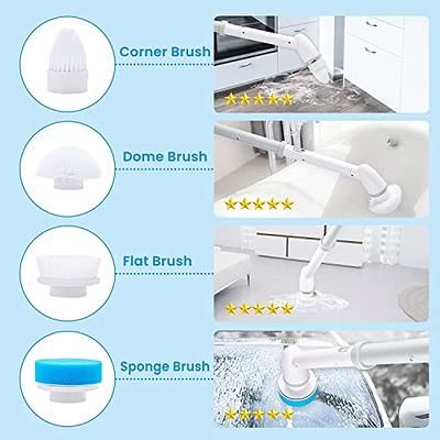 Long Handle Tub And Tile Cleaning Sponge Brush, Multi-functional Bathroom  Floor Wall Tile Cleaning Brush, Removable Tub Tile Scrubber Brush, Wall Scrubber  Brush, Household Sponge Brush, Cleaning Supplies, Cleaning Tool, Back To