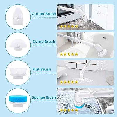 Upgraded Power Rotary Scrubber, 360 Degree Cordless Bathroom Tub and Tile  Floor Scrubber, Multi-Purpose Power Cleaner, Shower Scrubber for Cleaning