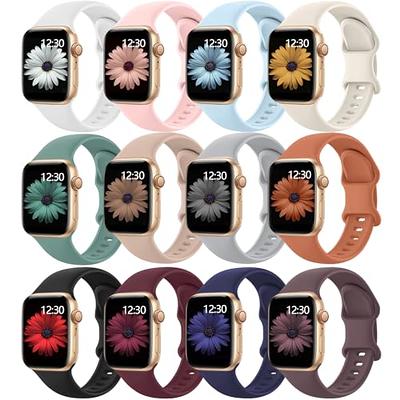 Designer Band with Charms Decor Compatible with Apple Watch Band 38mm 40mm  41mm 42mm 44mm 45mm 49mm Women Men, Stylish Silicone Sport Wristbands for  iWatch Series 8 7 6 5 4 3