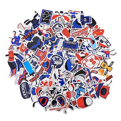 100 Pack Ice Hockey Stickers, Hockey Party Favors, Waterproof Stickers for  Water Bottle Laptop Computer Phone - Yahoo Shopping