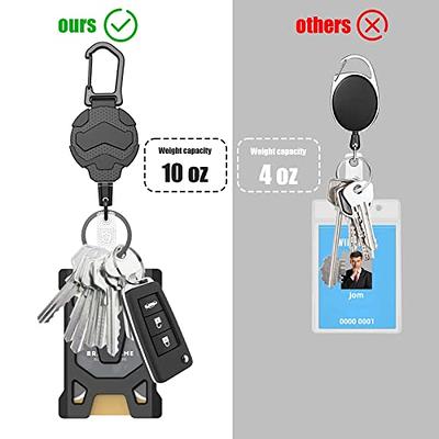 VYNCS Retractable Keychain, Heavy Duty Key Chains Badge Holder