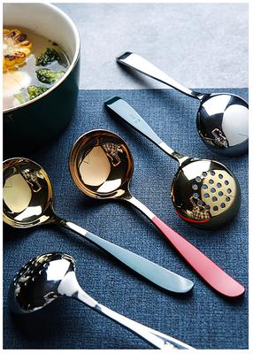 Buffet Serving Spoon Ladle Set, With Colander, Soup Ladle, Stainless Steel  Set - Yahoo Shopping