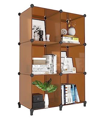 MAGINELS 12 Large Cube Storage Organizer with Doors,Deep Stacking Storage  Shelf Clothes,Vertical Cube Organization Cabinet,Suitable for