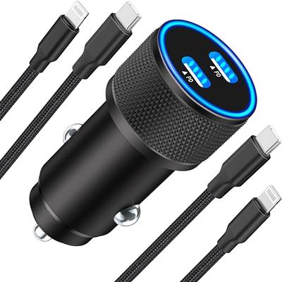 Apple MFi Certified] Syncwire iPhone Car Charger 32W Super Fast Car Phone  Charger Cigarette Lighter USB Car Adapter with Build-in 5FT Coiled  Lightning Cable for Apple iPhone 14/13/12/11/XR/Max, iPad 