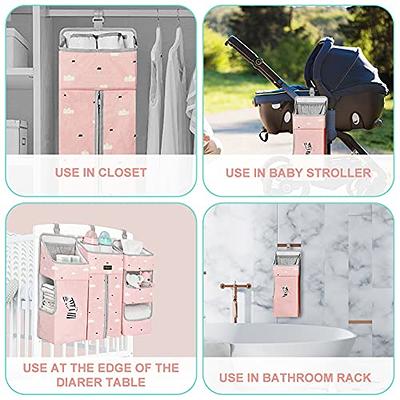 Sunveno Baby Storage Organizer Crib Hanging Storage Bag Caddy Organize