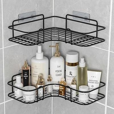 Moforoco Shower Caddy Basket Shelf with Soap Holder, No Drilling Traceless  Adhesive Shower Wall Shelves, Rustproof Bathroom Shower Storage Organizer -  Yahoo Shopping