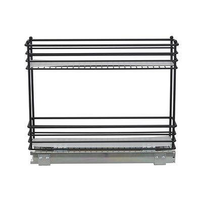 Household Essentials Narrow Sliding Cabinet Organizer, Two Tier