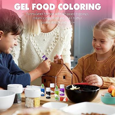 Gel Food Coloring - 12 Colors Vibrant Gel Food Coloring Set for