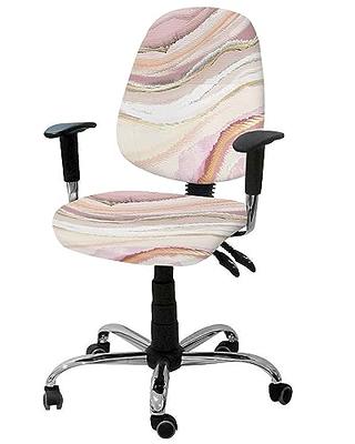 Pink Yellow Ombre Office Chair Cover Stretchable Computer Chair