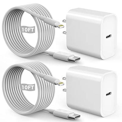 iPhone Fast Charger, iPhone 14 Charger [Apple MFi Certified] USB C Wall  Charger Super Quick iPhone Charging Block with Lightning Cable Cord  Compatible