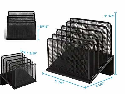 Mind Reader 5-Section Incline Paper Organizer, Desk Organizer