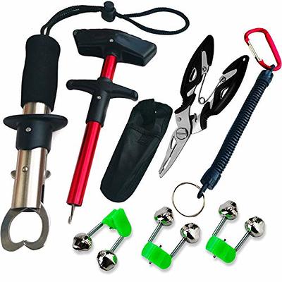  SNAIL TRAIL 7.5/9 Floating Fish Gripper, Fishing Grabber,  Catfish Mouth Pliers, Caught Bass Holder, Digital Scale Hook Clamp,  Saltwater Lip Grip Tool