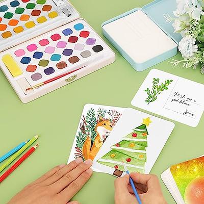 Watercolor Paper Postcards 20/24 Sheets Cotton Paper Blank Cards for  Watercolor Painting Greeting Cards Thank You Notes