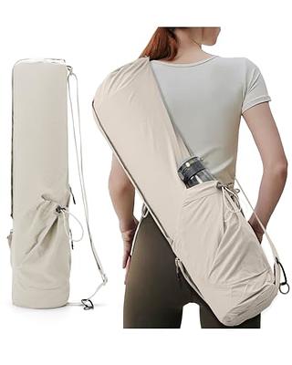 Uhawi Yoga Mat Bag Large Yoga Mat Tote Sling Carrier with 4 Pockets Fits  All Size Mats With Multi-Functional Storage Pockets Light And Durable（With