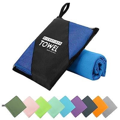 OlimpiaFit Quick Dry Towel - 3 Size Pack of Lightweight Microfiber