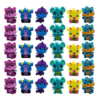 HYSTYLE 30 Pcs Miniature Pet Doll Set, Colorful Anime Cake Toppers