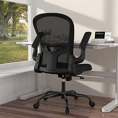 Winrise Office Chair, Ergonomic Home Office Desk Chairs, Breathable Mesh  Comfortable Work Chair Adjustable 2D Armrests, Rocking Executive Chair