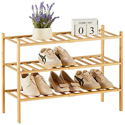  SUOERNUO Shoe Rack Storage Organizer 4 Tier Free