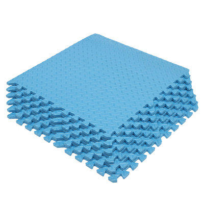 SUPERJARE 0.79 Inch Gym Flooring for Home Gym, 6 Tiles Exercise Equipment  Mats with Rubber Top, Interlocking Rubber Floor Tiles for Home Gym and  Fitness Room, Protective Flooring Mat Black/Blue - Yahoo Shopping