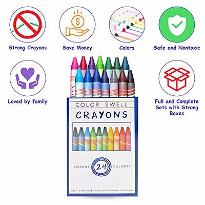 Jar Melo Jumbo Crayons for Toddlers, 24 Colors Twistable Crayons with 108  PDF Coloring Pages, Non Toxic Washable Crayons Silky Large Big Baby  Crayons
