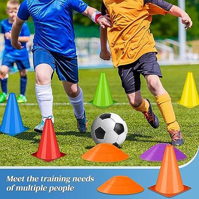 Faswin 30 Pack 7 Inch Plastic Traffic Cones, Sport Training Agility Field  Marker Cone for Soccer, Skating, Football, Basketball, Games, Indoor and