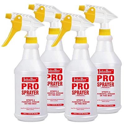 Juvale 12 Pack Refillable 16oz Plastic Spray Bottles, All-Purpose Red Spray  Bottle for Hair, Cleaning Solutions, Plants, with Adjustable Nozzle (Mist &  Stream) 