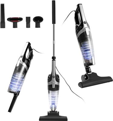  Brocvas Stick Vacuum Cleaner, 3 in 1 Lightweight Corded Vac  with Handheld, Powerful Suction Small Dorm Vacuum Cleaner Portable with  HEPA Filters, for Sofa, Curtains, Hard Floor, Pet Hair