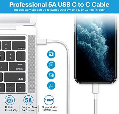 Mac Book Pro Charger - 118W USB C Charger Fast Charger for USB C Port  MacBook pro/Air, ipad Pro, Samsung Galaxy and All USB C Device, Include  Charge