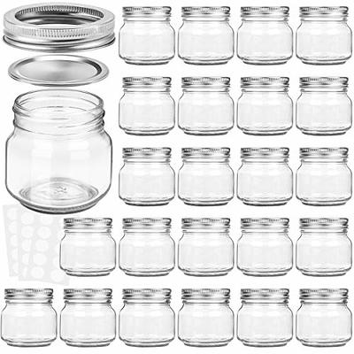  ComSaf 12Pcs Glass Spice Jars with Bamboo Lid, 8oz