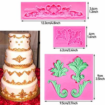 Lilac Flowers Silicone Mold DIY Cake Border Decoration Sugarcraft Polymer  Clay Crafts Mould 