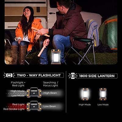 2 Pack Camping Lanterns Camping Accessories USB Rechargeable and Battery  Powered 2-in-1 LED Lanterns, Hurricane Lights with Flashlight and Magnet  Base for Camping, Hurricane, Hiking, Emergency, Outage