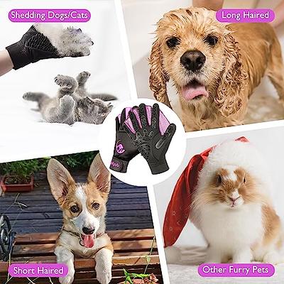 2 Pcs Dog Grooming Brush, Pet Shampoo Brush Dog Bath Grooming Shedding Brush  Soothing Massage Rubber Comb With Adjustable Strap For Short Long Haired